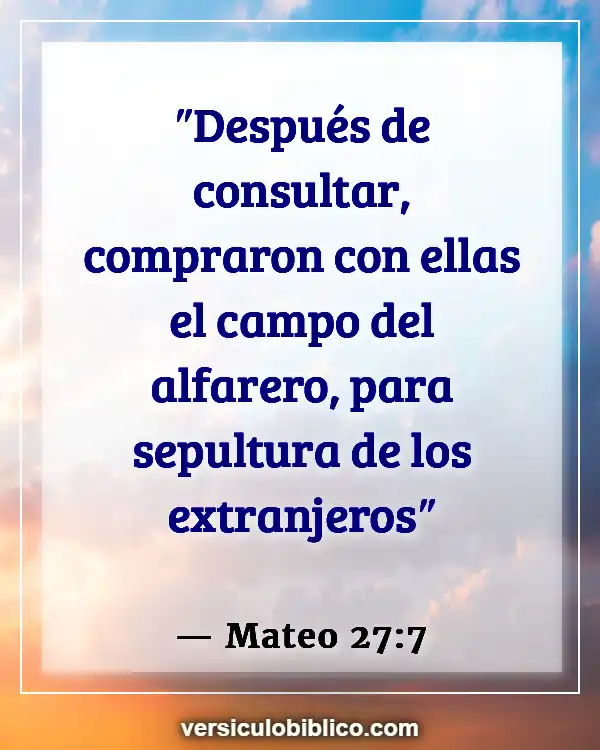 Versículos De La Biblia sobre Judas (Mateo 27:7)