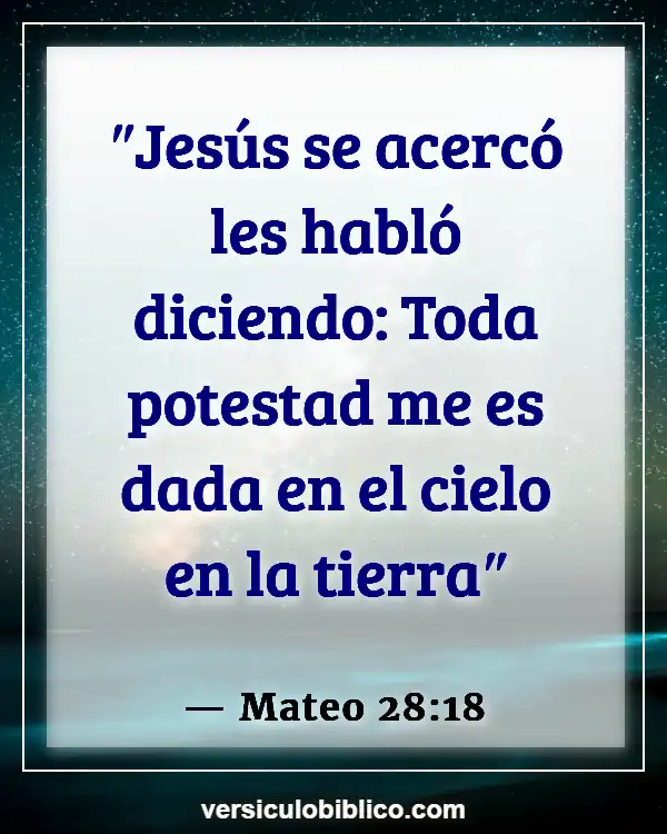 Versículos De La Biblia sobre Haciendo discípulos (Mateo 28:18)