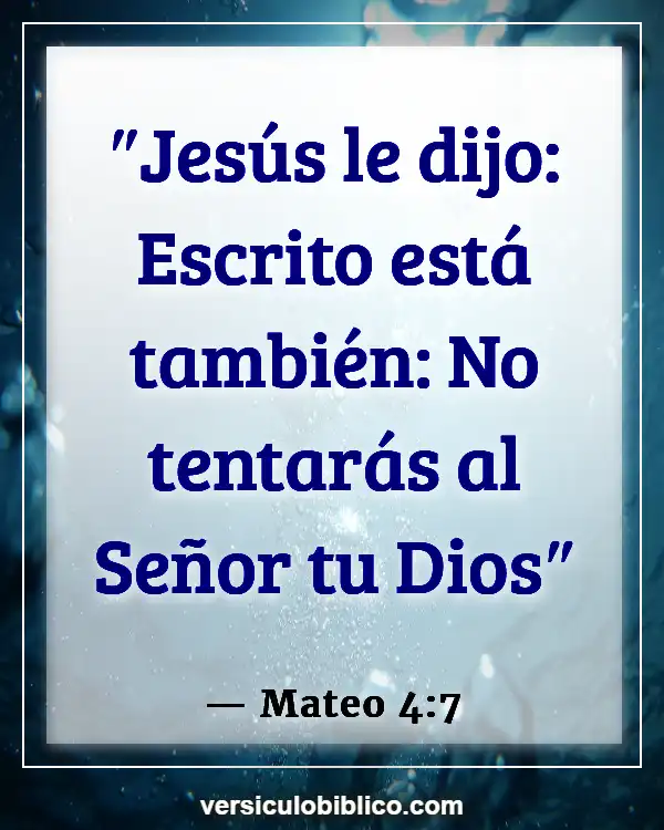 Versículos De La Biblia sobre Inventado excusas (Mateo 4:7)