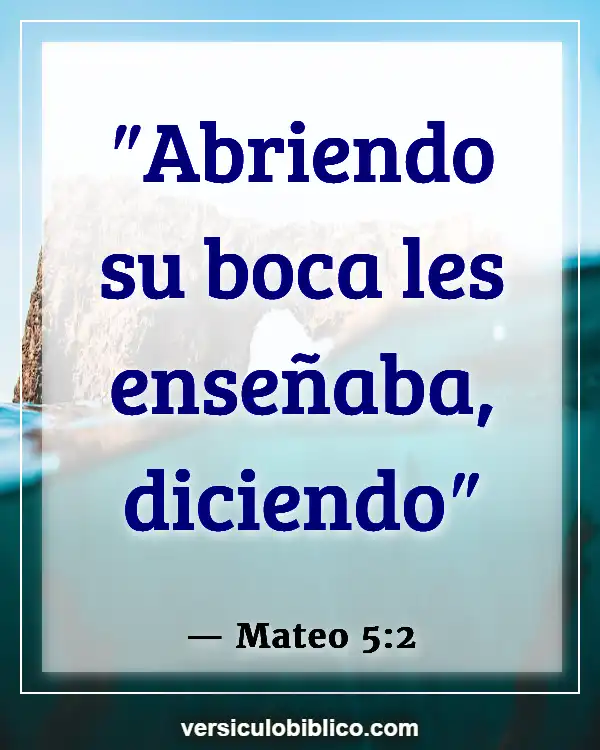 Versículos De La Biblia sobre Insultos (Mateo 5:2)