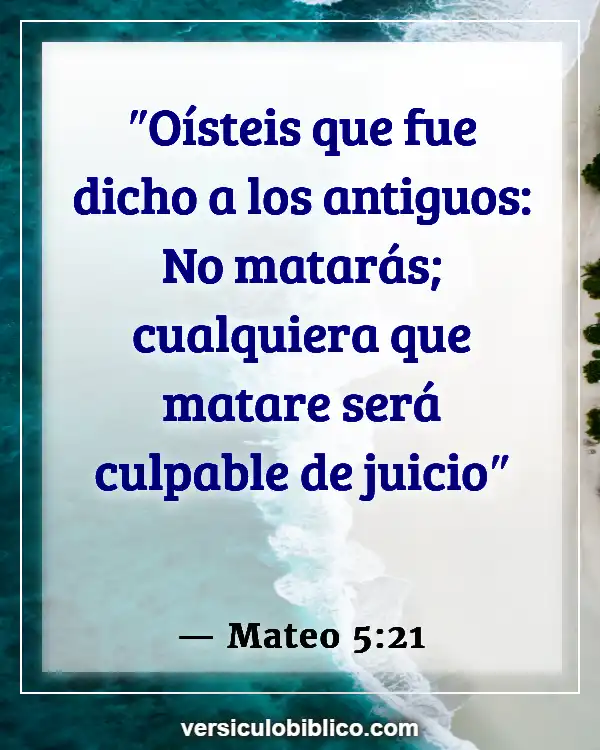 Versículos De La Biblia sobre Asesinos (Mateo 5:21)