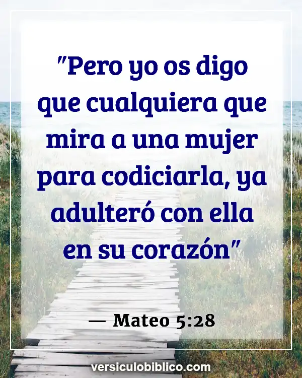 Versículos De La Biblia sobre Desnudez (Mateo 5:28)