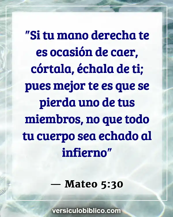 Versículos De La Biblia sobre Sueños malos (Mateo 5:30)