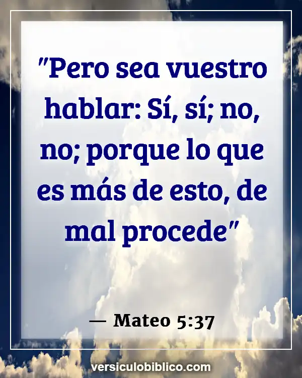 Versículos De La Biblia sobre Idioma (Mateo 5:37)