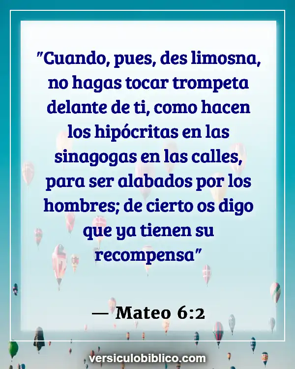 Versículos De La Biblia sobre Belleza interior (Mateo 6:2)