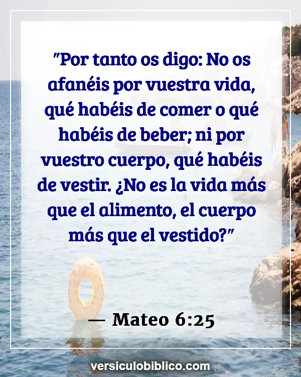 Versículos De La Biblia sobre Constituir (Mateo 6:25)