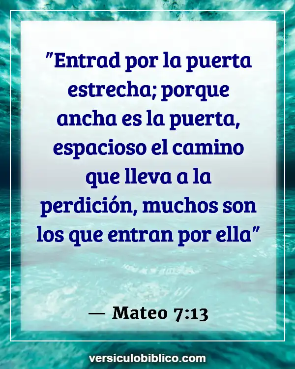 Versículos De La Biblia sobre Camino (Mateo 7:13)