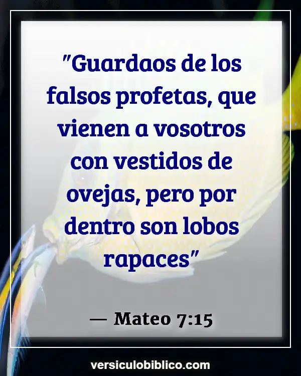 Versículos De La Biblia sobre Hipocresía (Mateo 7:15)