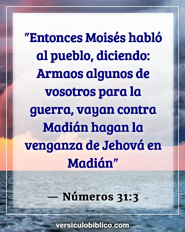 Versículos De La Biblia sobre Cumplimiento de la ley (Números 31:3)