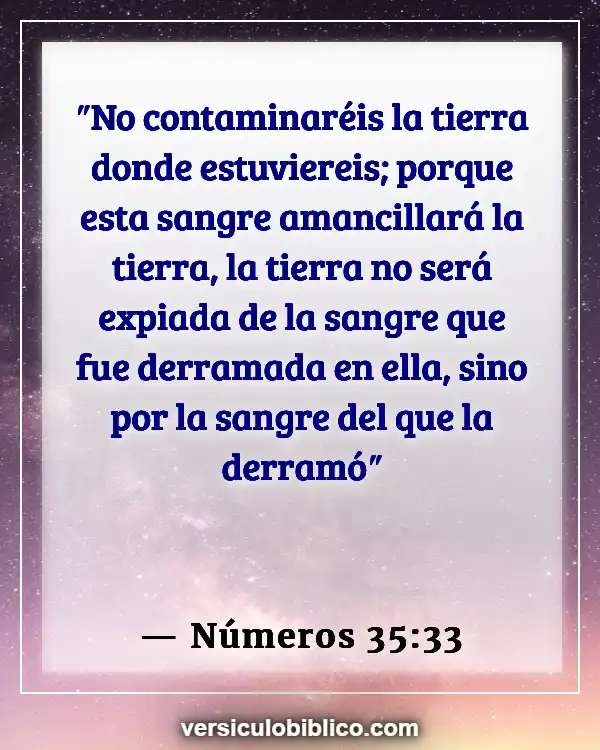 Versículos De La Biblia sobre Contaminación (Números 35:33)