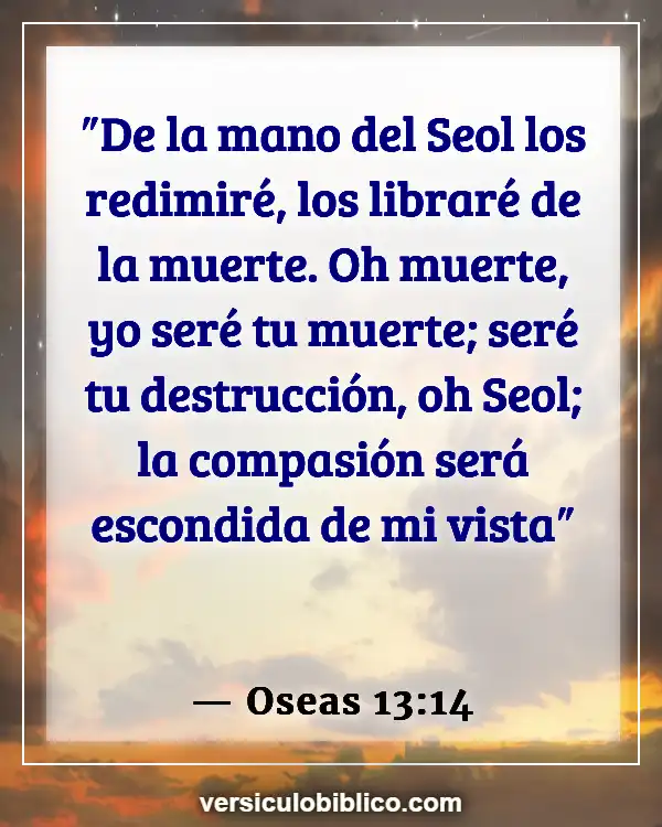 Versículos De La Biblia sobre Experiencias cercanas a la muerte (Oseas 13:14)