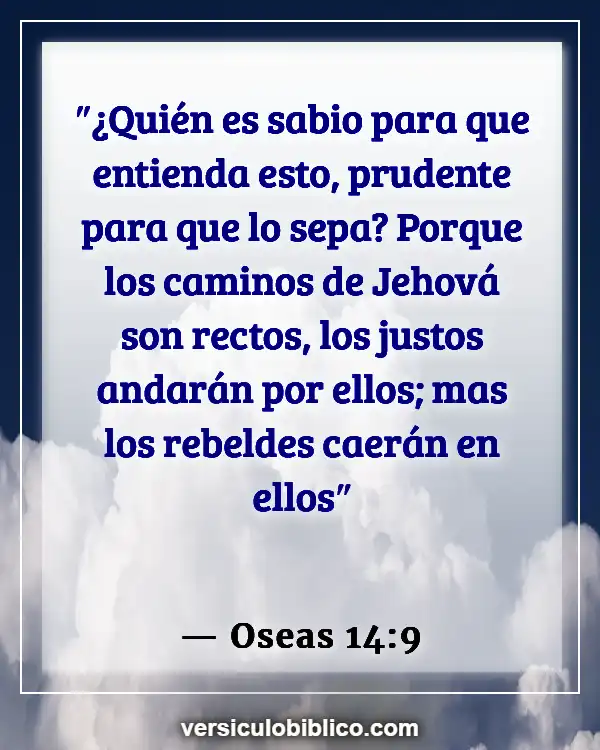 Versículos De La Biblia sobre Camino (Oseas 14:9)