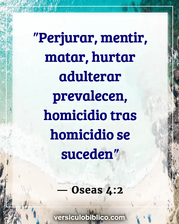 Versículos De La Biblia sobre Contaminación (Oseas 4:2)