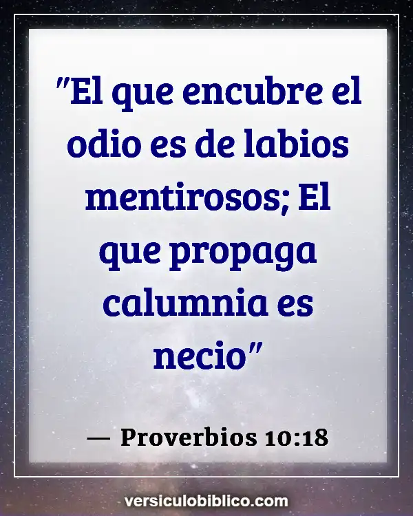 Versículos De La Biblia sobre Insultar (Proverbios 10:18)