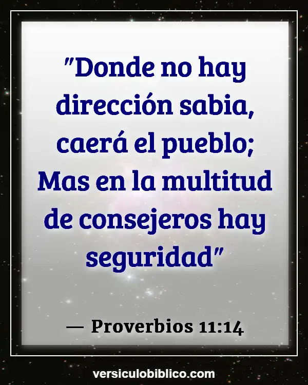 Versículos De La Biblia sobre Escuchando (Proverbios 11:14)