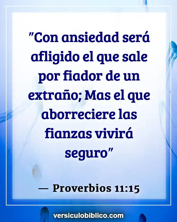 Versículos De La Biblia sobre Usura (Proverbios 11:15)