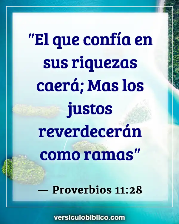 Versículos De La Biblia sobre Cosas materiales (Proverbios 11:28)