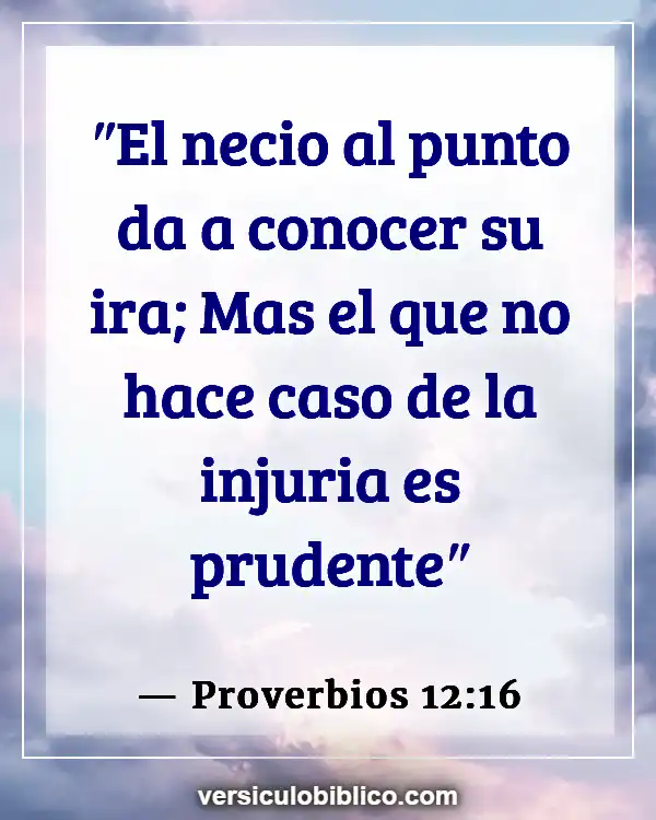 Versículos De La Biblia sobre Insultos (Proverbios 12:16)