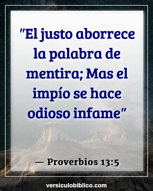 Versículos De La Biblia sobre Ser un buen marido (Proverbios 13:5)