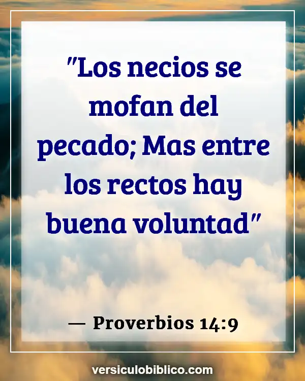 Versículos De La Biblia sobre Hacer las paces (Proverbios 14:9)