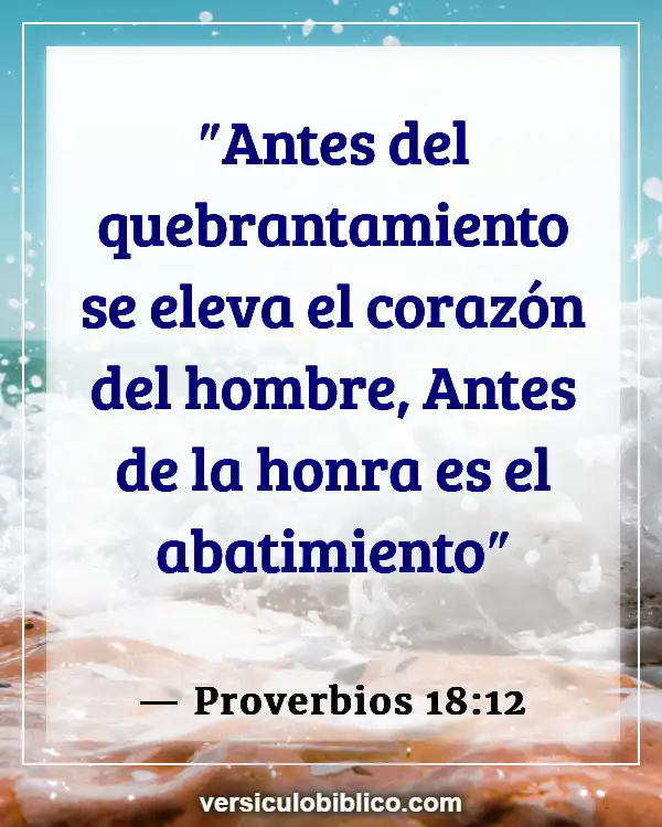 Versículos De La Biblia sobre Humillarse (Proverbios 18:12)