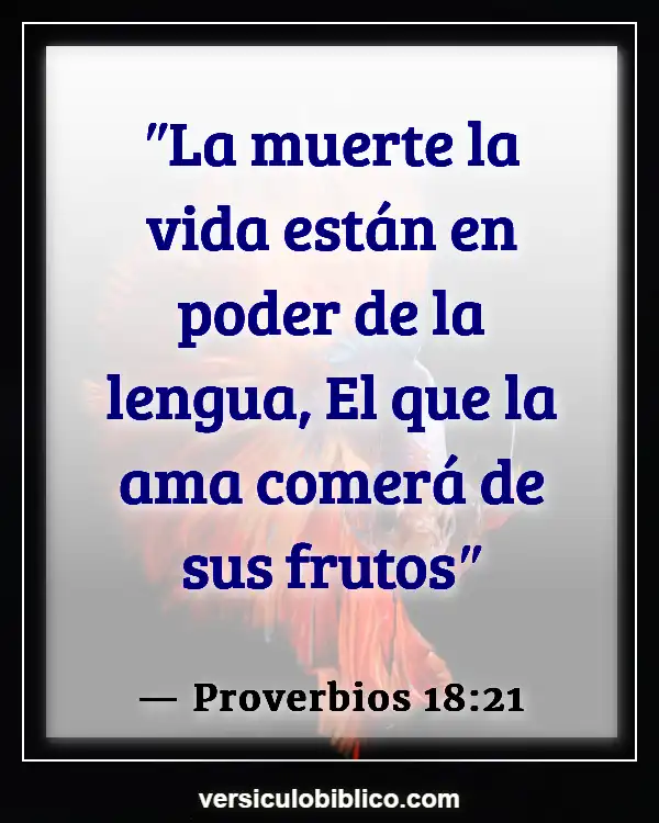 Versículos De La Biblia sobre Control mental (Proverbios 18:21)