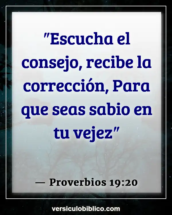 Versículos De La Biblia sobre Instrucción (Proverbios 19:20)