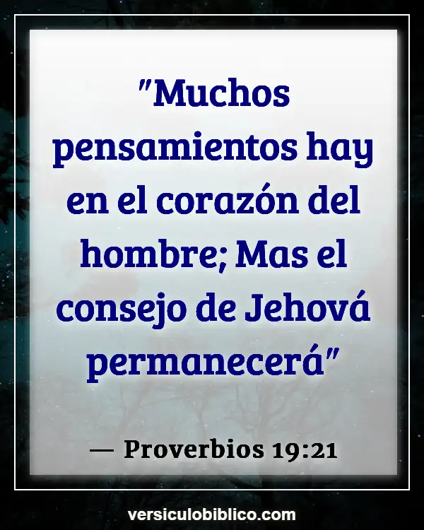 Versículos De La Biblia sobre Gente joven (Proverbios 19:21)