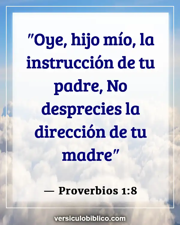 Versículos De La Biblia sobre Instrucción (Proverbios 1:8)