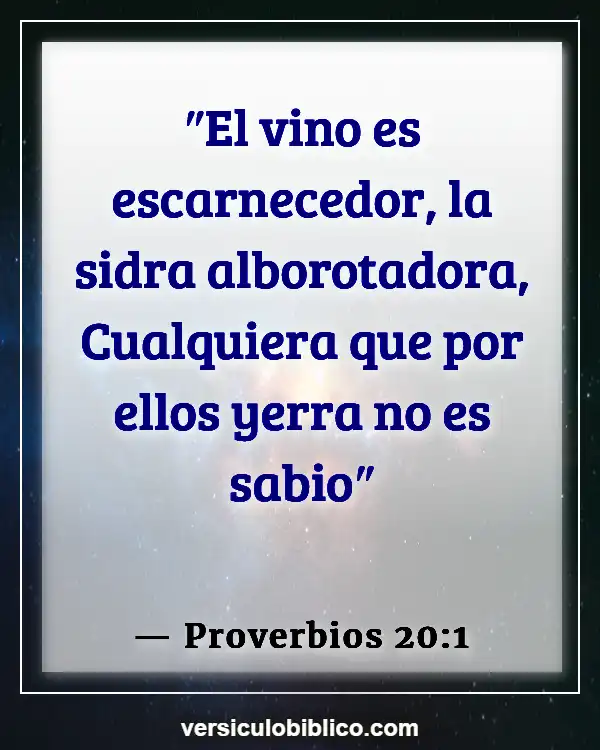 Versículos De La Biblia sobre Comer en exceso (Proverbios 20:1)