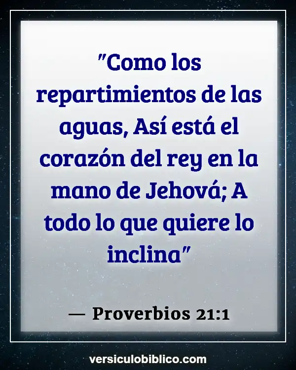 Versículos De La Biblia sobre Suerte (Proverbios 21:1)