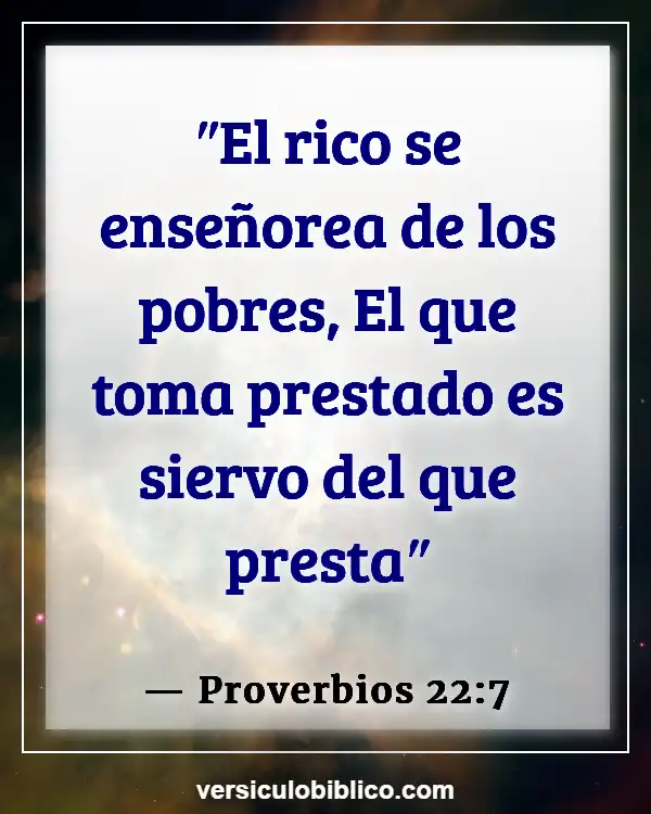 Versículos De La Biblia sobre Inversión (Proverbios 22:7)