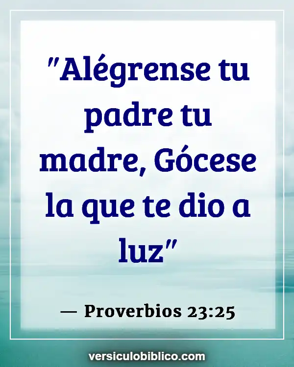 Versículos De La Biblia sobre Madre (Proverbios 23:25)