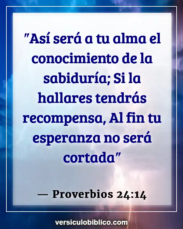 Versículos De La Biblia sobre Conocimiento (Proverbios 24:14)