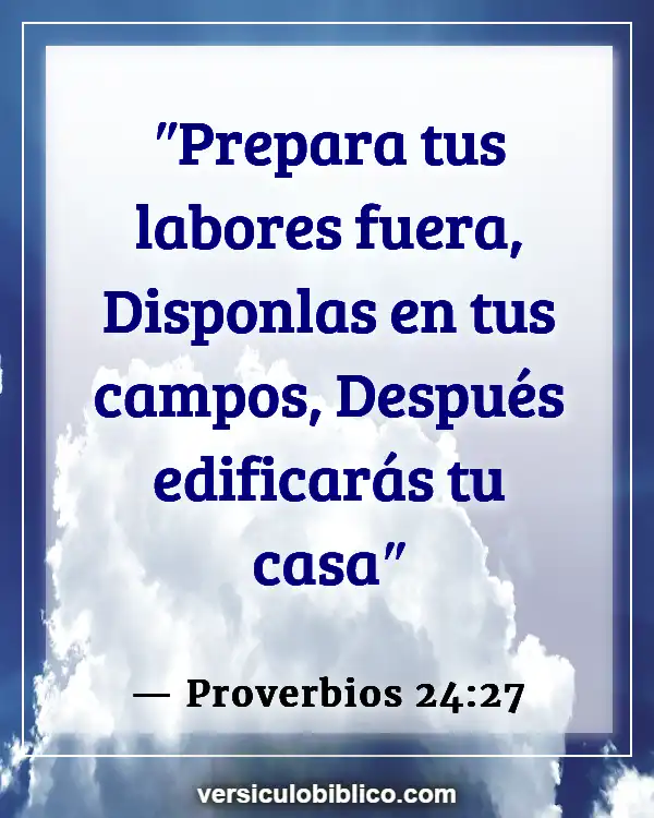 Versículos De La Biblia sobre Inversión (Proverbios 24:27)