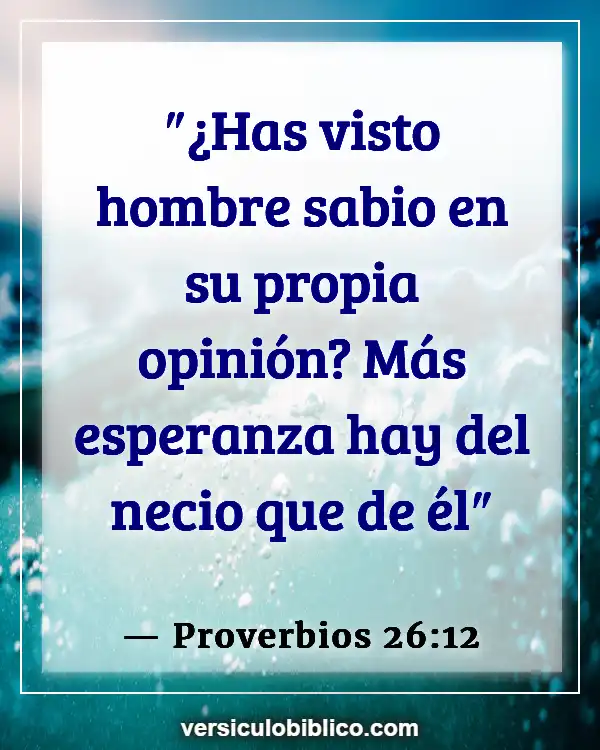 Versículos De La Biblia sobre Guardar rencor (Proverbios 26:12)