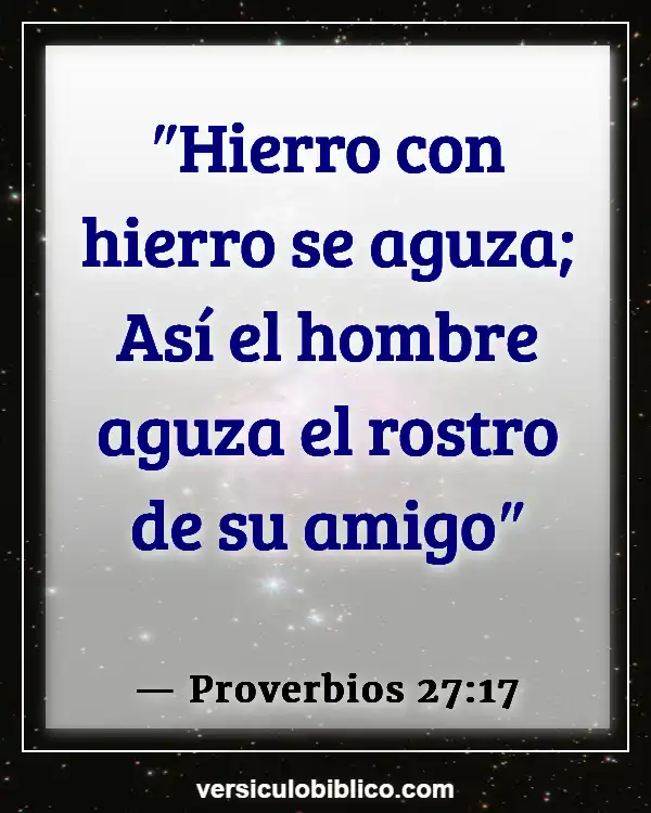Versículos De La Biblia sobre Influencias negativas (Proverbios 27:17)