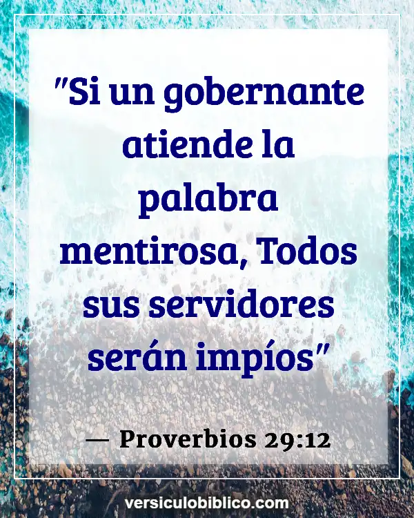 Versículos De La Biblia sobre Nuevo orden mundial (Proverbios 29:12)