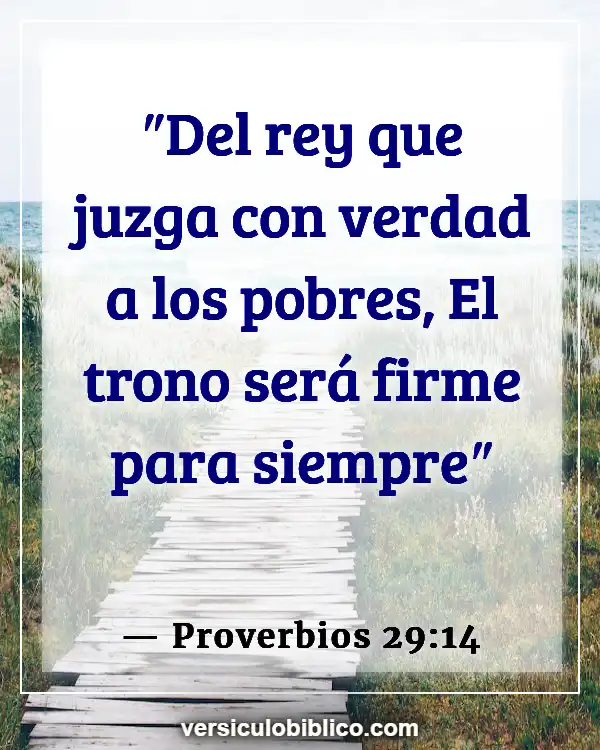 Versículos De La Biblia sobre Ser un buen líder (Proverbios 29:14)