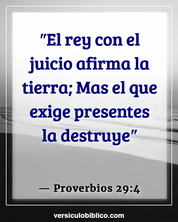 Versículos De La Biblia sobre Ser un buen líder (Proverbios 29:4)