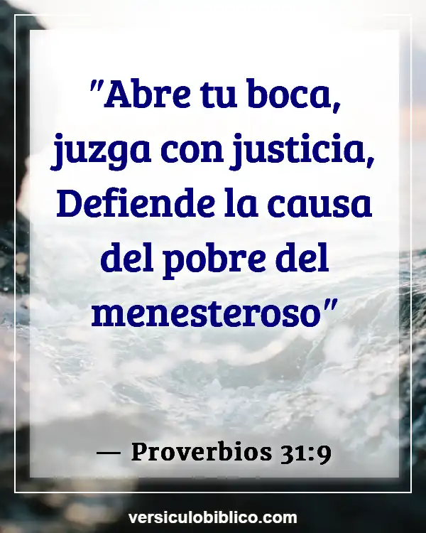 Versículos De La Biblia sobre Justicia y equidad (Proverbios 31:9)