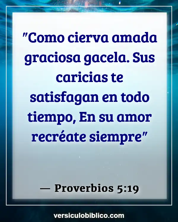 Versículos De La Biblia sobre Besar antes del matrimonio (Proverbios 5:19)