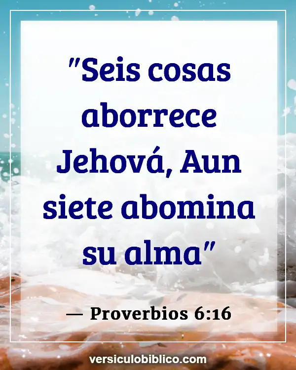 Versículos De La Biblia sobre Asesinos (Proverbios 6:16)