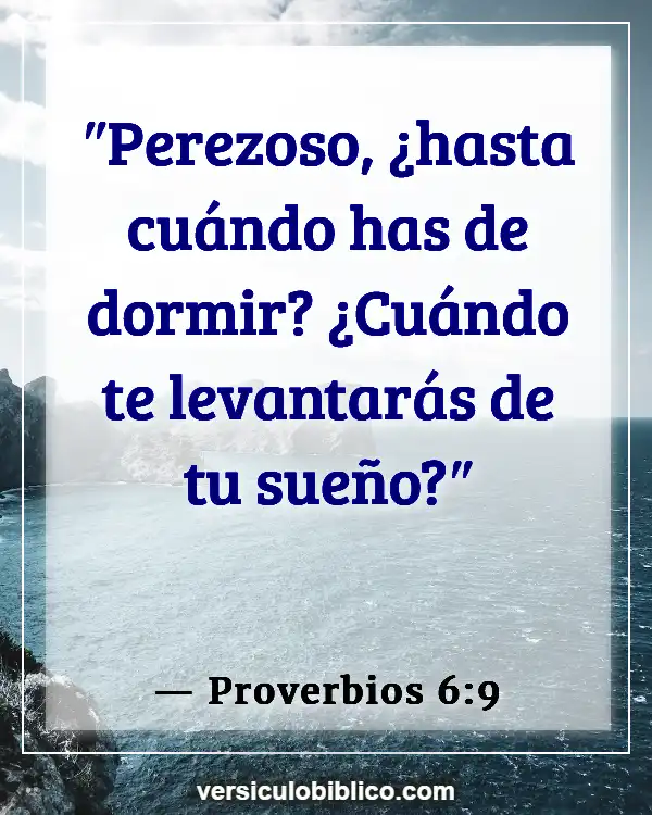 Versículos De La Biblia sobre Organización (Proverbios 6:9)