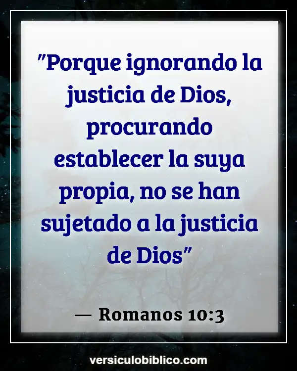 Versículos De La Biblia sobre Hipocresía (Romanos 10:3)