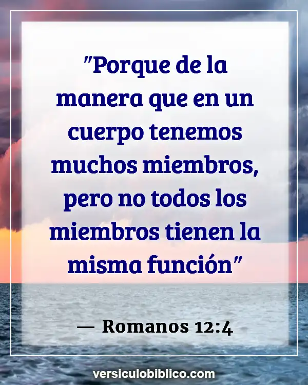 Versículos De La Biblia sobre Usando tus talentos (Romanos 12:4)