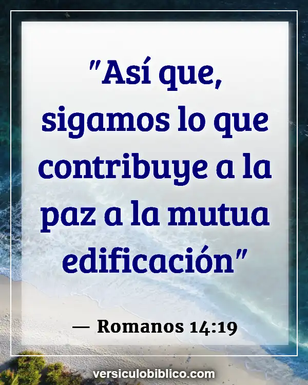 Versículos De La Biblia sobre Pacificadores (Romanos 14:19)