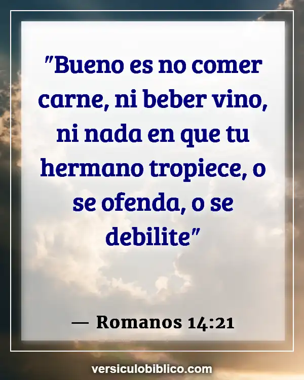 Versículos De La Biblia sobre Comer en exceso (Romanos 14:21)