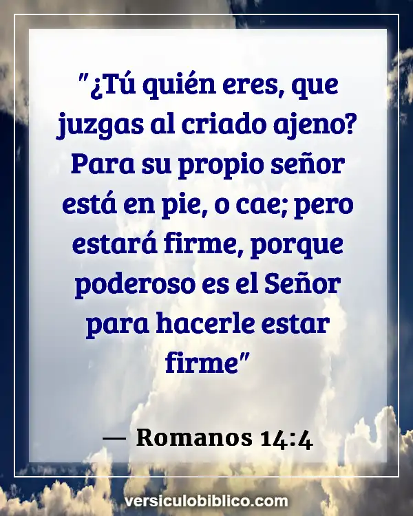 Versículos De La Biblia sobre Intromisión (Romanos 14:4)