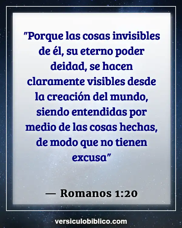 Versículos De La Biblia sobre Filosofía (Romanos 1:20)